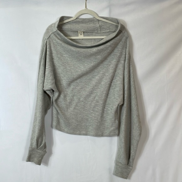 Free People Tops - Free People Top S Off The Shoulder Gray EUC